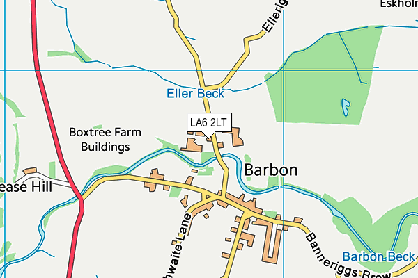 LA6 2LT map - OS VectorMap District (Ordnance Survey) LA6 2LT map - OS VectorMap District (Ordnance Survey)