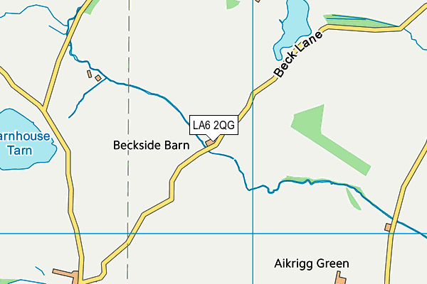 LA6 2QG map - OS VectorMap District (Ordnance Survey) LA6 2QG map - OS VectorMap District (Ordnance Survey)