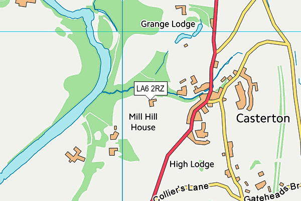 LA6 2RZ map - OS VectorMap District (Ordnance Survey) LA6 2RZ map - OS VectorMap District (Ordnance Survey)