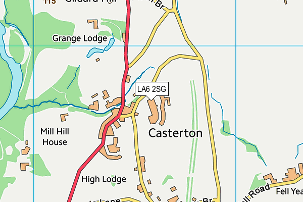 LA6 2SG map - OS VectorMap District (Ordnance Survey) LA6 2SG map - OS VectorMap District (Ordnance Survey)