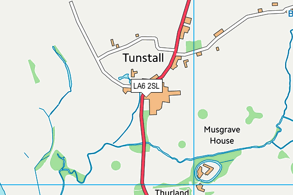 LA6 2SL map - OS VectorMap District (Ordnance Survey) LA6 2SL map - OS VectorMap District (Ordnance Survey)