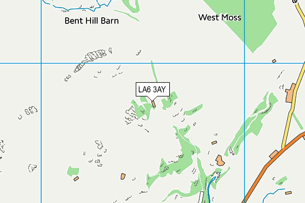 LA6 3AY map - OS VectorMap District (Ordnance Survey) LA6 3AY map - OS VectorMap District (Ordnance Survey)