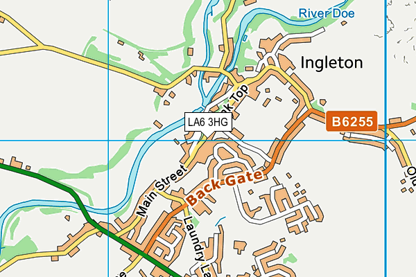 LA6 3HG map - OS VectorMap District (Ordnance Survey) LA6 3HG map - OS VectorMap District (Ordnance Survey)