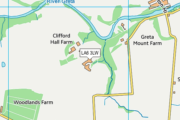 LA6 3LW map - OS VectorMap District (Ordnance Survey) LA6 3LW map - OS VectorMap District (Ordnance Survey)