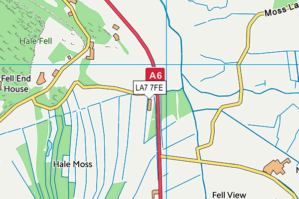 LA7 7FE map - OS VectorMap District (Ordnance Survey) LA7 7FE map - OS VectorMap District (Ordnance Survey)