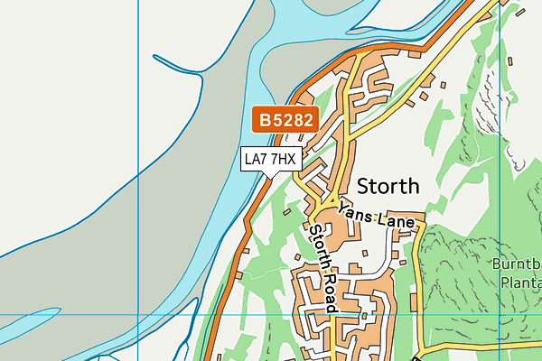 LA7 7HX map - OS VectorMap District (Ordnance Survey) LA7 7HX map - OS VectorMap District (Ordnance Survey)