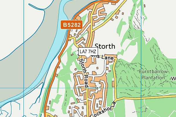 LA7 7HZ map - OS VectorMap District (Ordnance Survey) LA7 7HZ map - OS VectorMap District (Ordnance Survey)