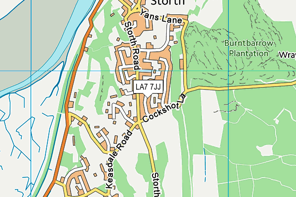 LA7 7JJ map - OS VectorMap District (Ordnance Survey) LA7 7JJ map - OS VectorMap District (Ordnance Survey)