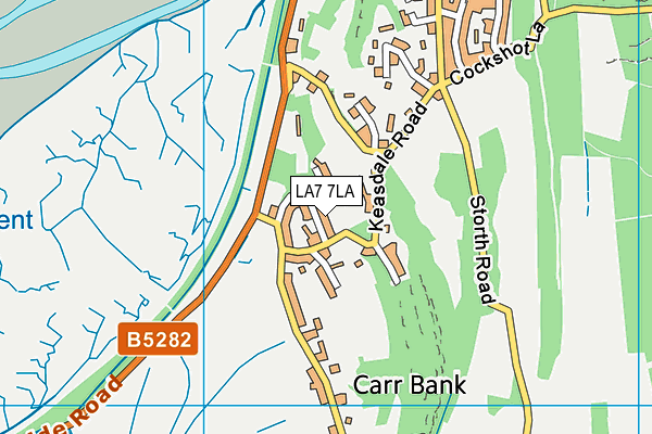 LA7 7LA map - OS VectorMap District (Ordnance Survey) LA7 7LA map - OS VectorMap District (Ordnance Survey)