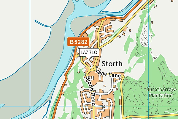 LA7 7LQ map - OS VectorMap District (Ordnance Survey) LA7 7LQ map - OS VectorMap District (Ordnance Survey)