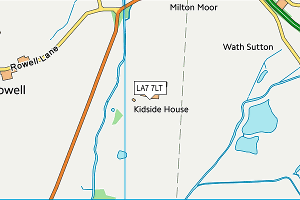 LA7 7LT map - OS VectorMap District (Ordnance Survey)