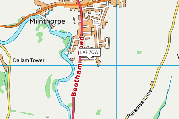 LA7 7QW map - OS VectorMap District (Ordnance Survey) LA7 7QW map - OS VectorMap District (Ordnance Survey)