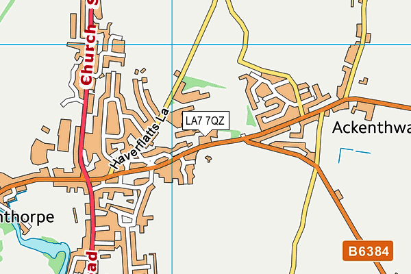 LA7 7QZ map - OS VectorMap District (Ordnance Survey) LA7 7QZ map - OS VectorMap District (Ordnance Survey)