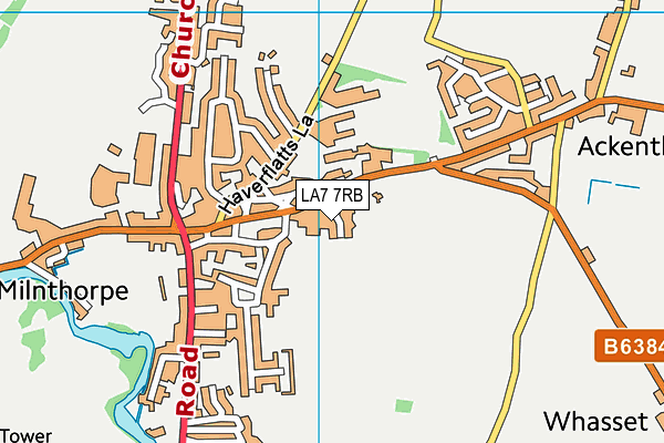 LA7 7RB map - OS VectorMap District (Ordnance Survey) LA7 7RB map - OS VectorMap District (Ordnance Survey)