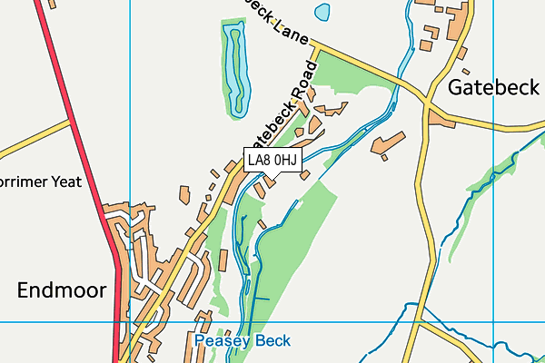 LA8 0HJ map - OS VectorMap District (Ordnance Survey) LA8 0HJ map - OS VectorMap District (Ordnance Survey)
