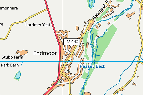 LA8 0HQ map - OS VectorMap District (Ordnance Survey)