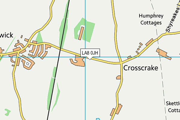LA8 0JH map - OS VectorMap District (Ordnance Survey) LA8 0JH map - OS VectorMap District (Ordnance Survey)