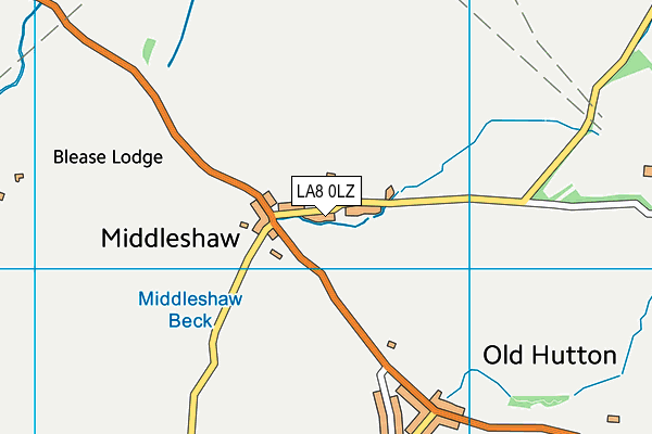 LA8 0LZ map - OS VectorMap District (Ordnance Survey) LA8 0LZ map - OS VectorMap District (Ordnance Survey)