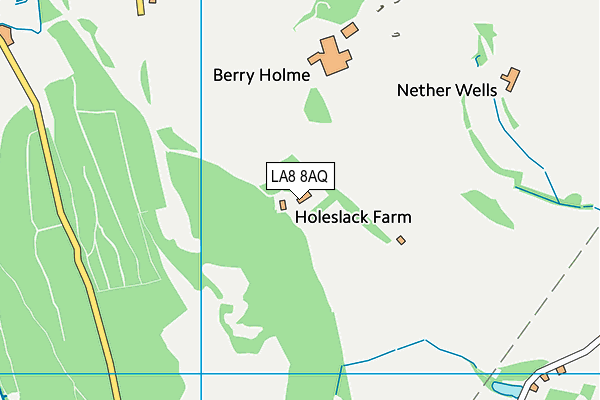 LA8 8AQ map - OS VectorMap District (Ordnance Survey) LA8 8AQ map - OS VectorMap District (Ordnance Survey)