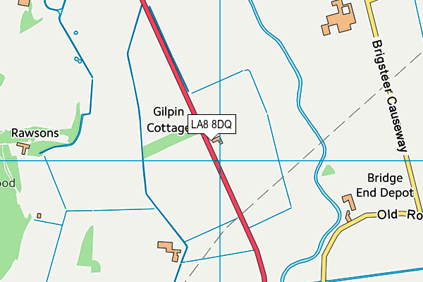 LA8 8DQ map - OS VectorMap District (Ordnance Survey) LA8 8DQ map - OS VectorMap District (Ordnance Survey)