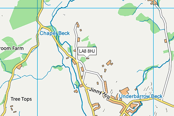 LA8 8HJ map - OS VectorMap District (Ordnance Survey) LA8 8HJ map - OS VectorMap District (Ordnance Survey)