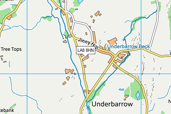 LA8 8HN map - OS VectorMap District (Ordnance Survey) LA8 8HN map - OS VectorMap District (Ordnance Survey)