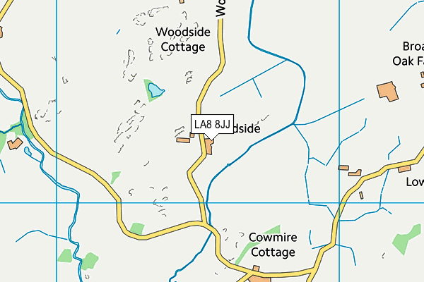 LA8 8JJ map - OS VectorMap District (Ordnance Survey)