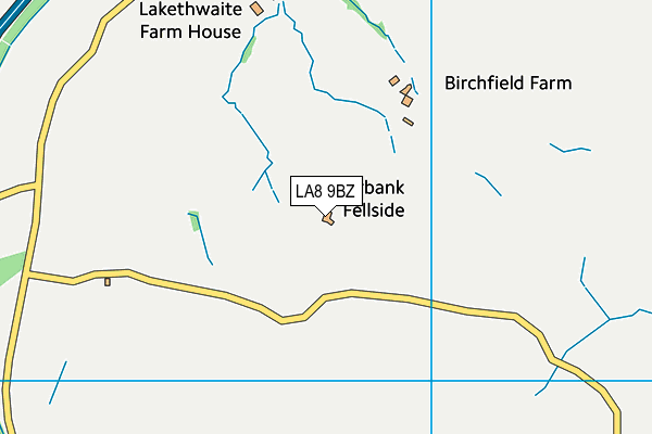 LA8 9BZ map - OS VectorMap District (Ordnance Survey) LA8 9BZ map - OS VectorMap District (Ordnance Survey)