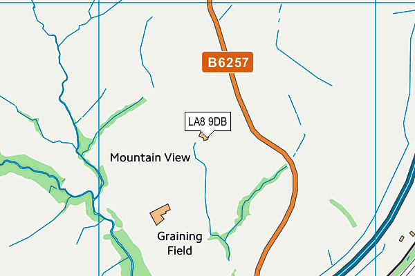 LA8 9DB map - OS VectorMap District (Ordnance Survey) LA8 9DB map - OS VectorMap District (Ordnance Survey)