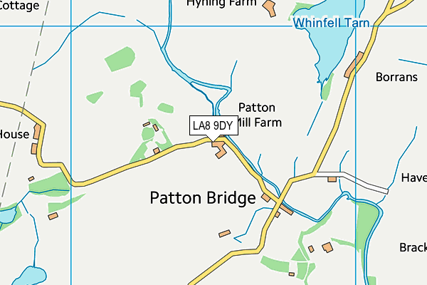 LA8 9DY map - OS VectorMap District (Ordnance Survey) LA8 9DY map - OS VectorMap District (Ordnance Survey)