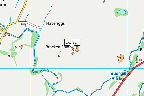 LA8 9EF map - OS VectorMap District (Ordnance Survey) LA8 9EF map - OS VectorMap District (Ordnance Survey)