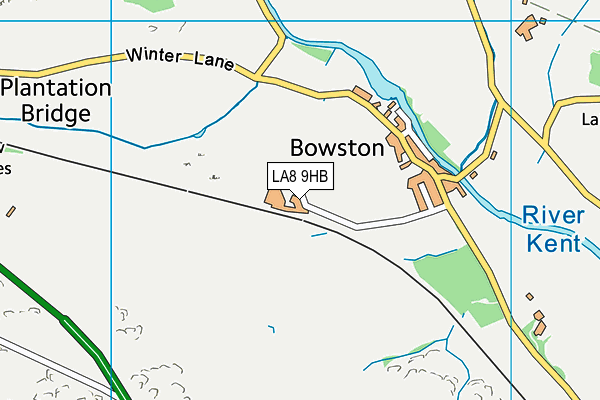 LA8 9HB map - OS VectorMap District (Ordnance Survey) LA8 9HB map - OS VectorMap District (Ordnance Survey)