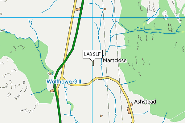 LA8 9LF map - OS VectorMap District (Ordnance Survey) LA8 9LF map - OS VectorMap District (Ordnance Survey)