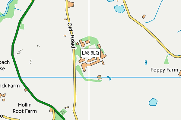 LA8 9LQ map - OS VectorMap District (Ordnance Survey) LA8 9LQ map - OS VectorMap District (Ordnance Survey)