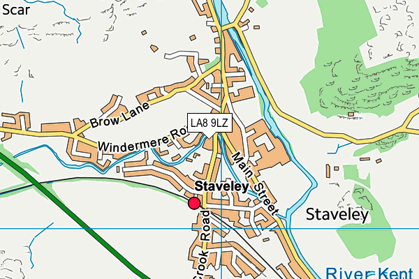 LA8 9LZ map - OS VectorMap District (Ordnance Survey) LA8 9LZ map - OS VectorMap District (Ordnance Survey)