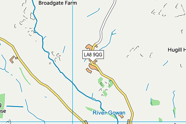 LA8 9QG map - OS VectorMap District (Ordnance Survey) LA8 9QG map - OS VectorMap District (Ordnance Survey)