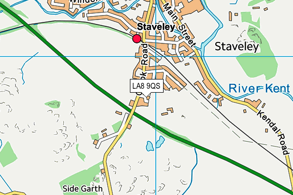 LA8 9QS map - OS VectorMap District (Ordnance Survey) LA8 9QS map - OS VectorMap District (Ordnance Survey)
