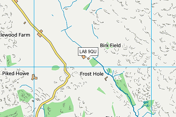 LA8 9QU map - OS VectorMap District (Ordnance Survey) LA8 9QU map - OS VectorMap District (Ordnance Survey)