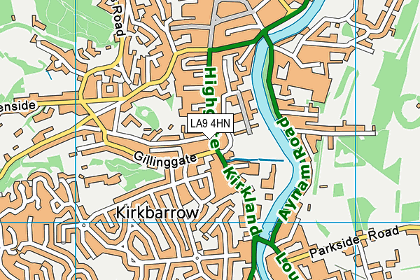 LA9 4HN map - OS VectorMap District (Ordnance Survey) LA9 4HN map - OS VectorMap District (Ordnance Survey)