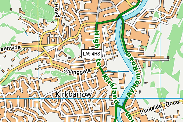 LA9 4HS map - OS VectorMap District (Ordnance Survey) LA9 4HS map - OS VectorMap District (Ordnance Survey)