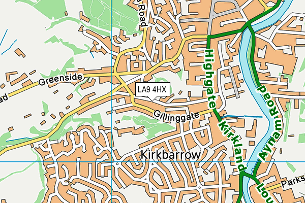 LA9 4HX map - OS VectorMap District (Ordnance Survey) LA9 4HX map - OS VectorMap District (Ordnance Survey)