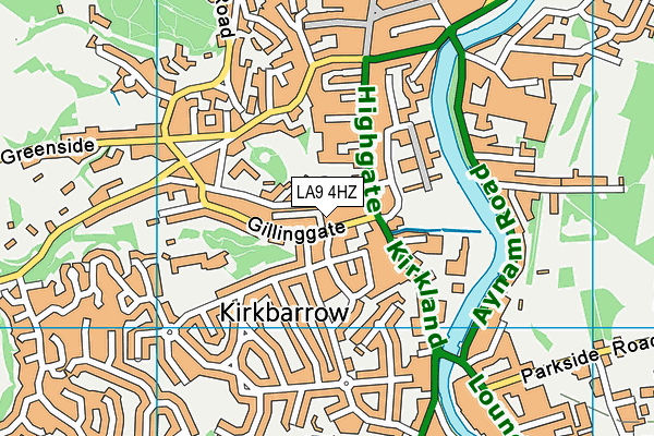 LA9 4HZ map - OS VectorMap District (Ordnance Survey) LA9 4HZ map - OS VectorMap District (Ordnance Survey)