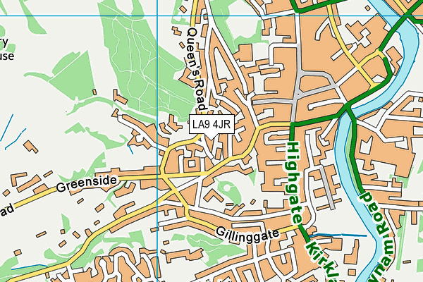 LA9 4JR map - OS VectorMap District (Ordnance Survey) LA9 4JR map - OS VectorMap District (Ordnance Survey)