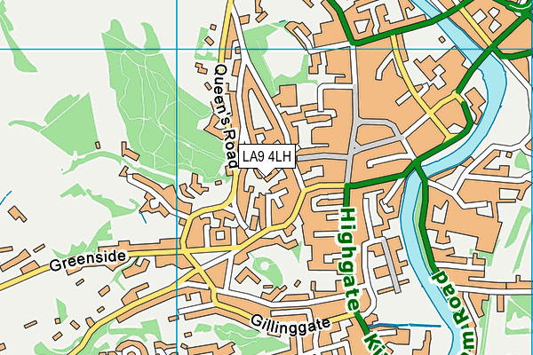 LA9 4LH map - OS VectorMap District (Ordnance Survey) LA9 4LH map - OS VectorMap District (Ordnance Survey)