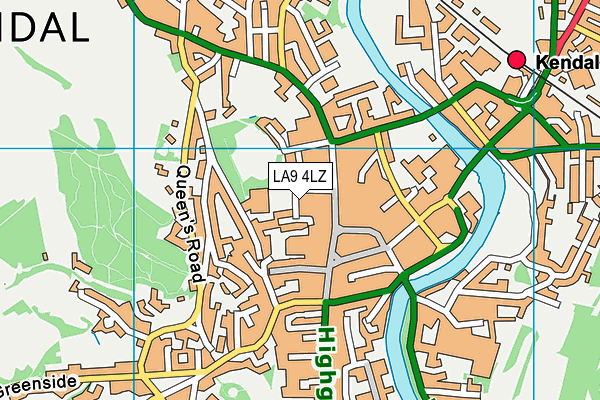 LA9 4LZ map - OS VectorMap District (Ordnance Survey) LA9 4LZ map - OS VectorMap District (Ordnance Survey)