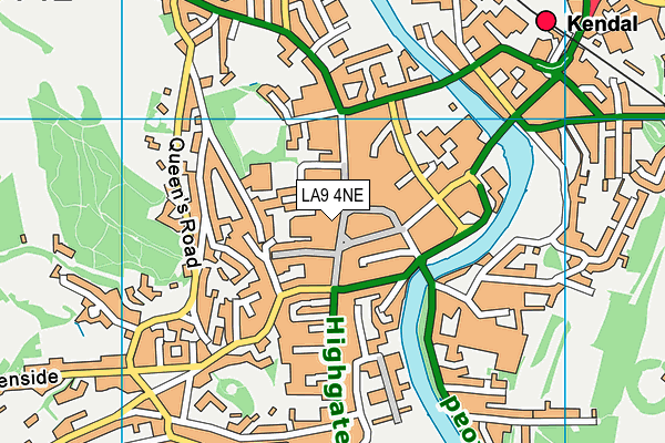 LA9 4NE map - OS VectorMap District (Ordnance Survey) LA9 4NE map - OS VectorMap District (Ordnance Survey)