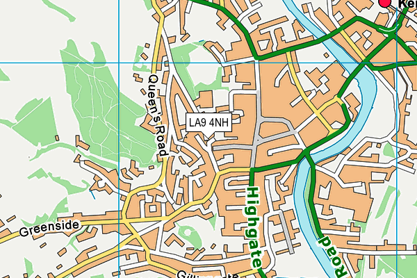 LA9 4NH map - OS VectorMap District (Ordnance Survey) LA9 4NH map - OS VectorMap District (Ordnance Survey)