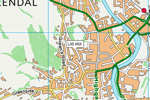 LA9 4NX map - OS VectorMap District (Ordnance Survey) LA9 4NX map - OS VectorMap District (Ordnance Survey)