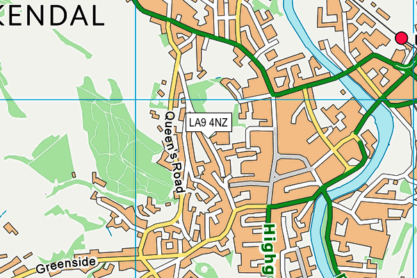 LA9 4NZ map - OS VectorMap District (Ordnance Survey) LA9 4NZ map - OS VectorMap District (Ordnance Survey)