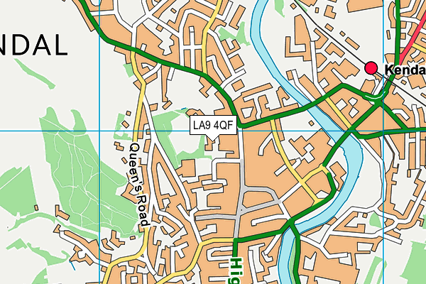 LA9 4QF map - OS VectorMap District (Ordnance Survey) LA9 4QF map - OS VectorMap District (Ordnance Survey)
